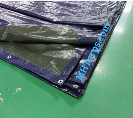 200gsm dark blue/olive green heavy duty tarps
