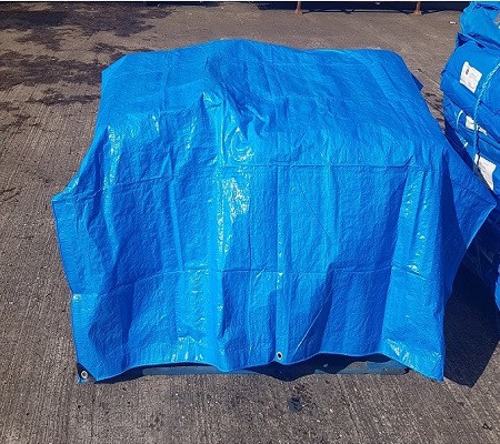 sky blue light duty tarp