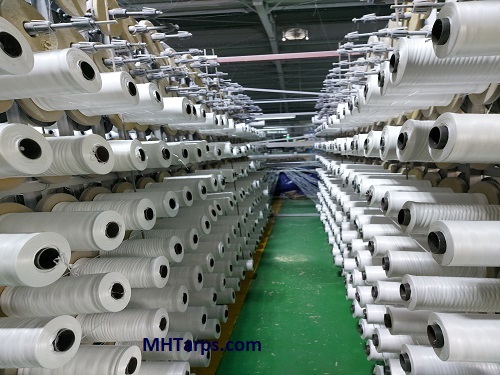 Yarns with different denier for producing various type of PE tarpaulin in MHTarps - Korean exporter for  tarp cover