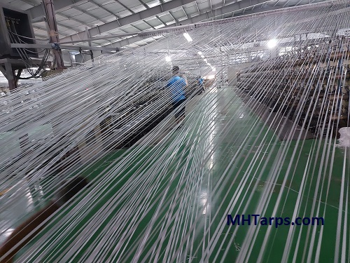 PE tarpaulin made from HDPE yarn in Vietnam by MHTarps